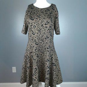 Vince Camuto Knit Fit and Flare Dress Size Large